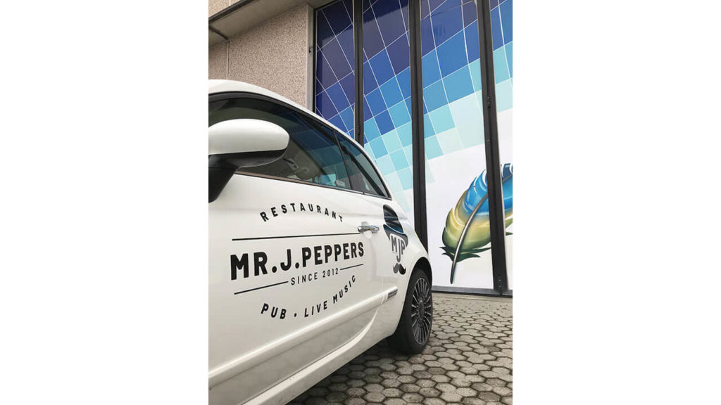 decorazione auto mr j peppers codogno grafiche borella